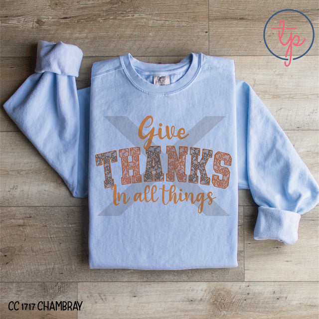 Give Thanks in All Things