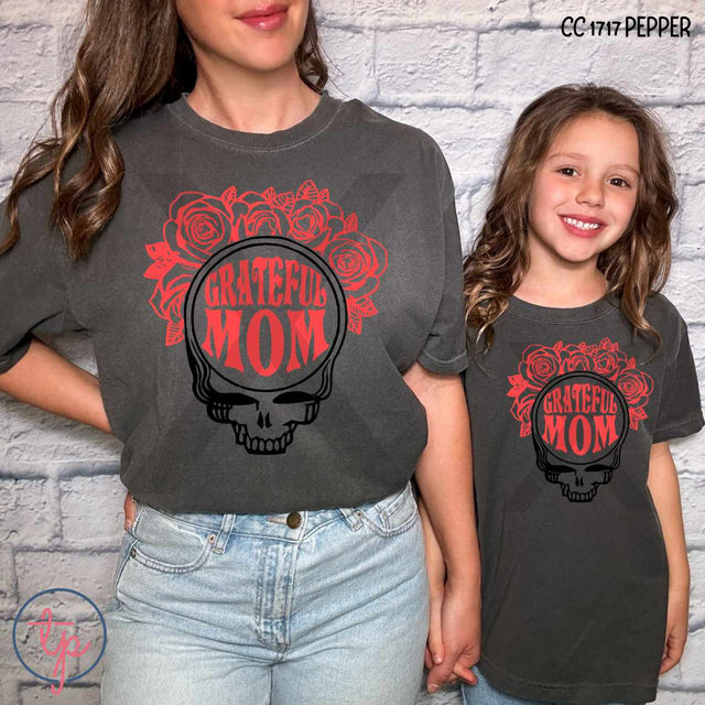 Grateful Mom or Kid Floral