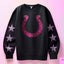 Indianapolis Colts Pink Faux Glitter KPI Front or Sleeve