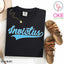 Invictus Script Baby Blue Tee