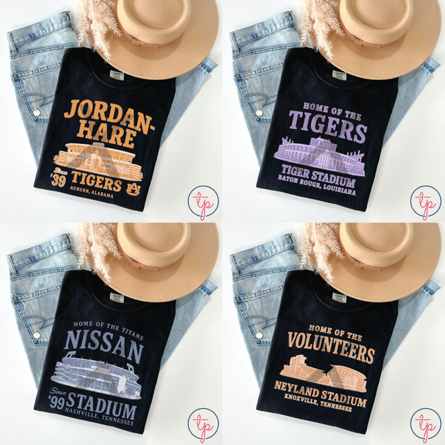 College NFL Stadiums Jordan-Hare Tigers, LSU Tigers, Titans, Vols, New Orleans Saints, New York Giants, Philadelphia Eagles, Pittsburgh Steelers MudHoney