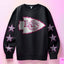 Kansas City Chiefs Pink Faux Glitter KPI Front or Sleeve