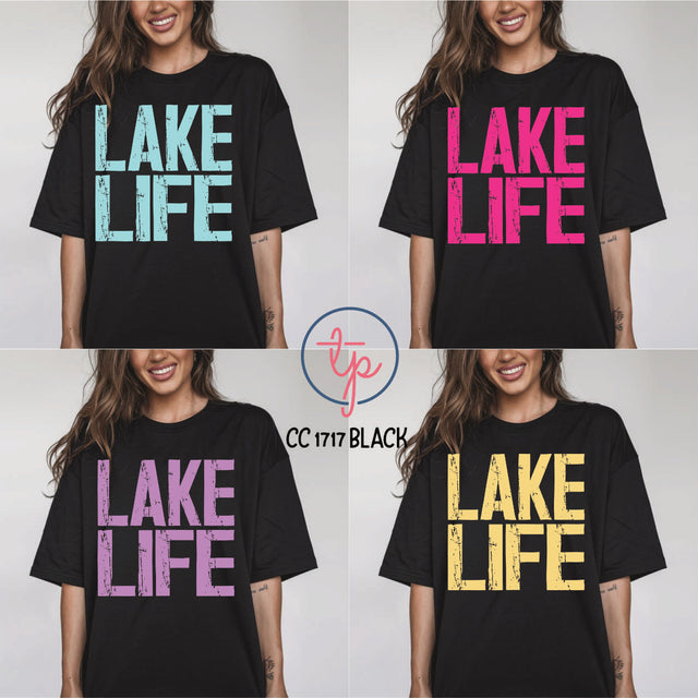 Lake Life Blue, Pink, Purple or Yellow