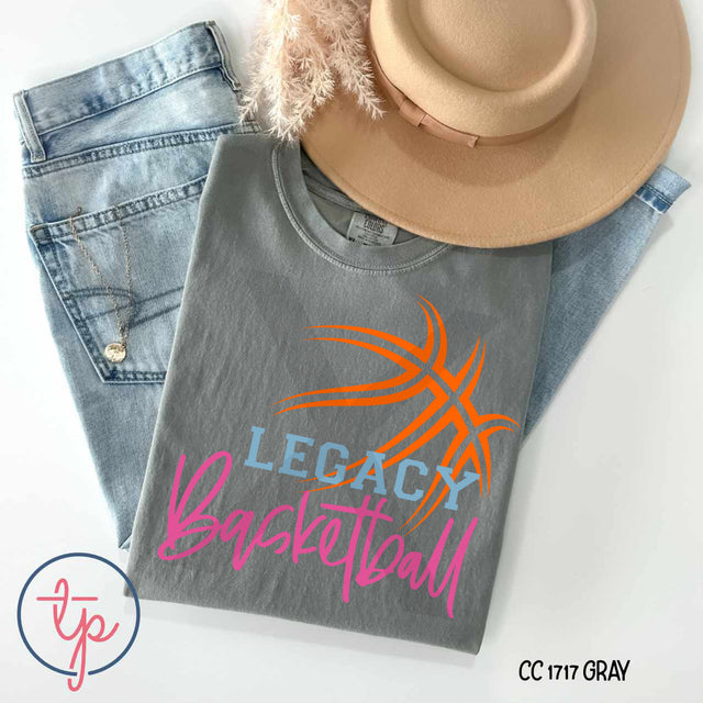 Legacy Basketball Outline Pink
