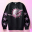 Miami Dolphins Pink Faux Glitter KPI Front or Sleeve