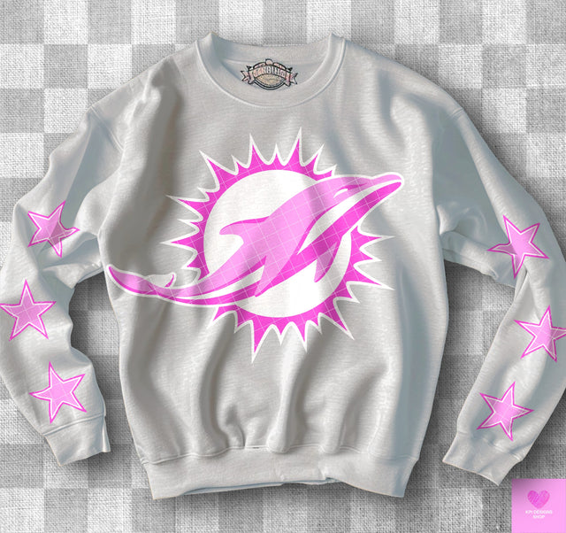 Miami Dolphins Pink KPI Front or Sleeve