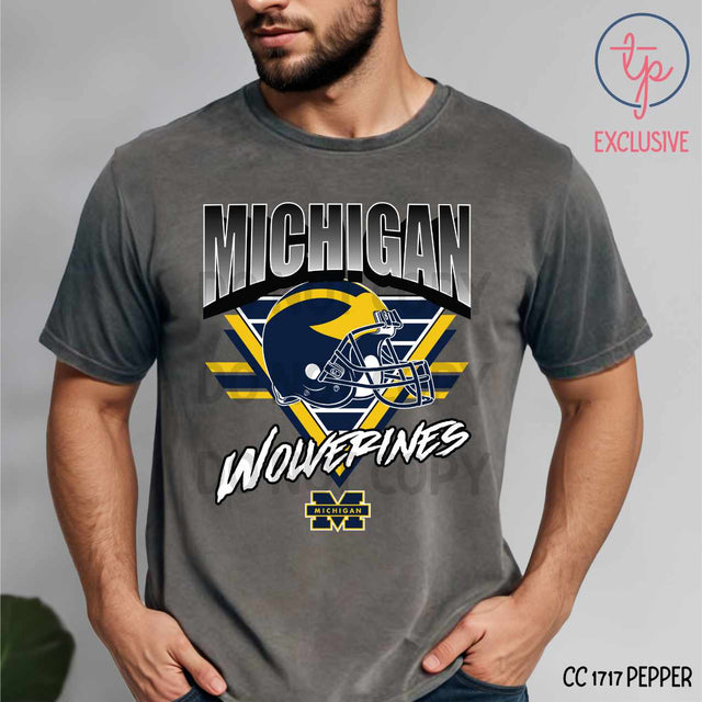 Michigan Wolverines Helmet Triangle