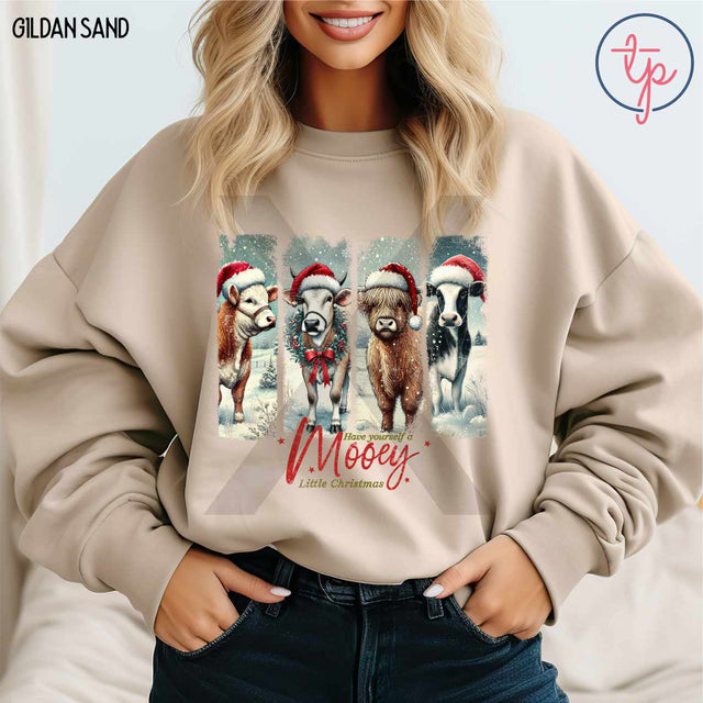 Mooey Little Christmas Cows