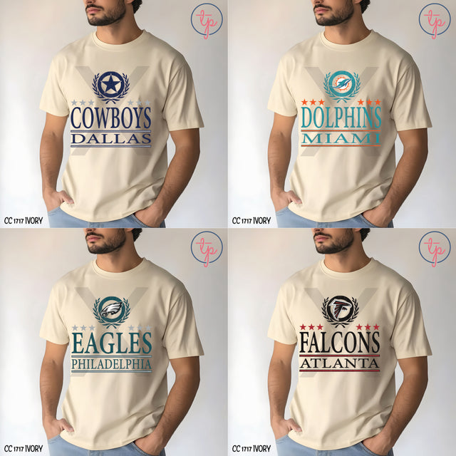 NFL Collegiate Style KPI Chargers, Chiefs, Colts, Commanders, Cowboys, Dolphins, Eagles, Falcons