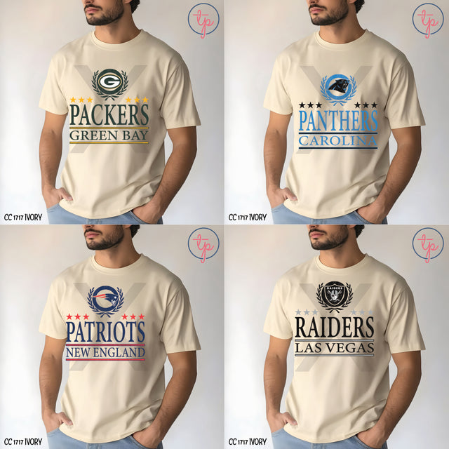 NFL Collegiate Style KPI Giants, Jaguars, Jets, Lions, Packers, Panthers, Patriots, Raiders