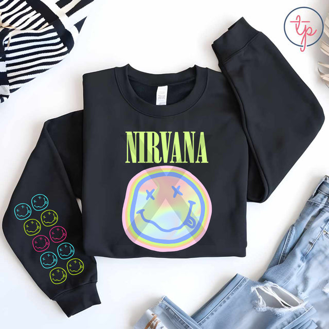 Nirvana Pastel Neons Front or Sleeve MudHoney