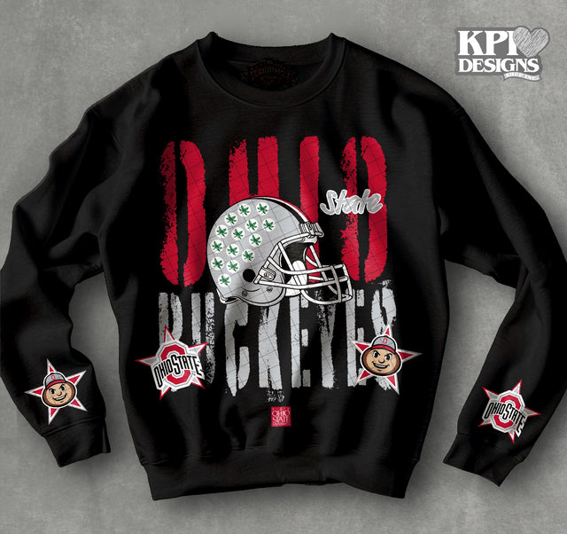Ohio State Buckeyes Unisex Black with Sleeve Options