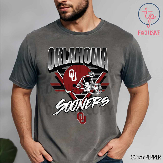 Oklahoma Sooners Helmet Triangle