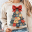 Patchwork Christmas Tree Red Bow