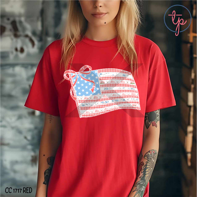Preppy Lace American Flag