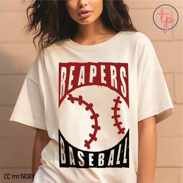 Reapers Baseball Grunge Throwback ADULT