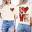 Red Plaid Love Front or Back