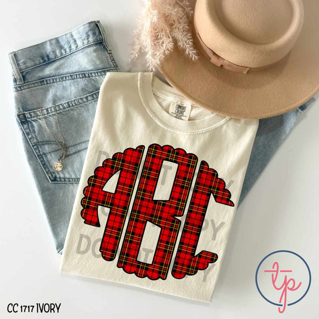 Red Plaid Mono