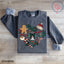 Retro Christmas Groovy Doodle Heart
