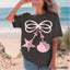 Seashell Pearl Bow Coquette