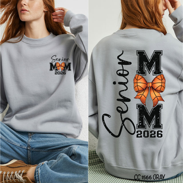 Senior Mom Basketball Pocket or Back