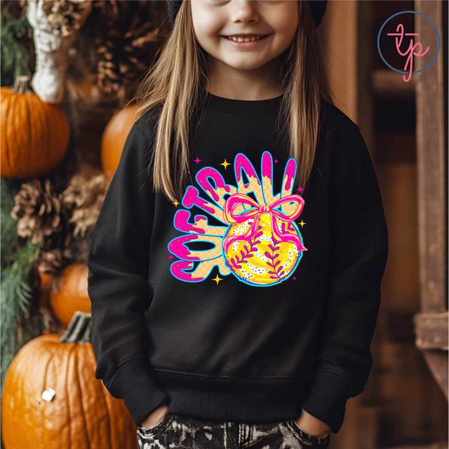 Softball Coquette Drip