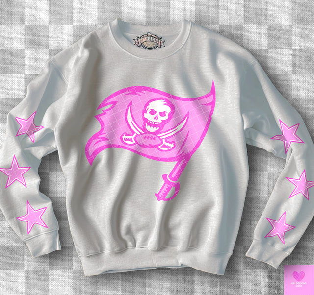 Tampa Bay Buccaneers Pink KPI Front or Sleeve