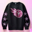Tennessee Titans Pink Faux Glitter KPI Front or Sleeve