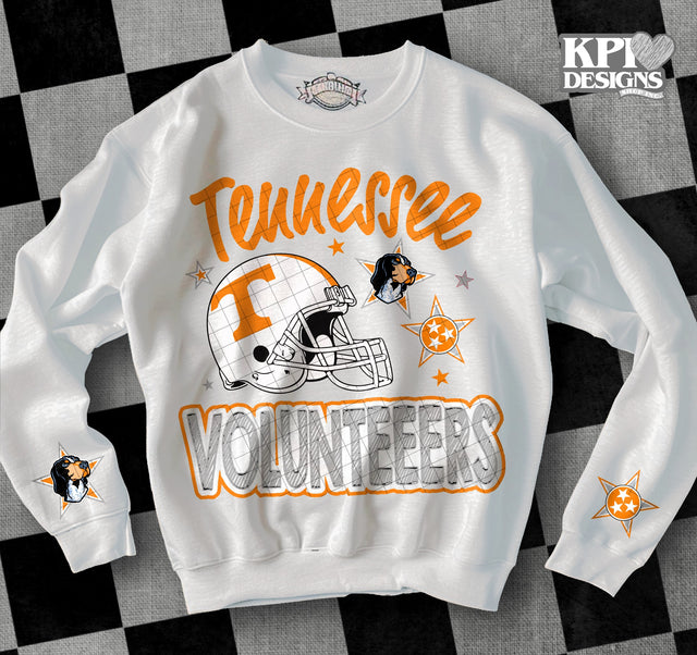 Tennessee Volunteers White with Sleeve Options