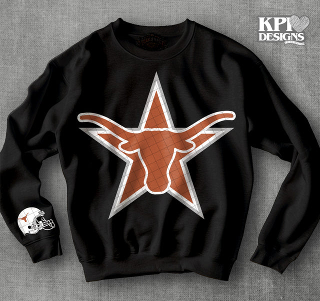 Texas Longhorns Mascot KPI with Sleeve Option