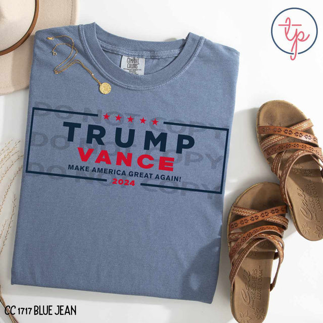Trump Vance 2024 Simple Navy or Red