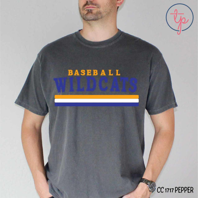 Custom Retro Stripe School Mascot Sports