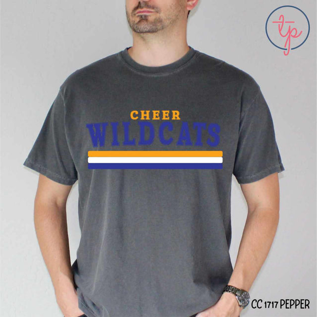 Custom Retro Stripe School Mascot Sports