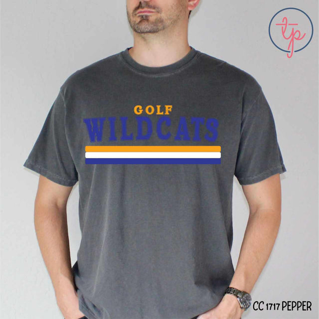 Custom Retro Stripe School Mascot Sports