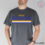 Custom Retro Stripe School Mascot Sports